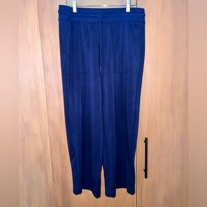 JJill FIT Collection knit cropped pants, small, navy blue